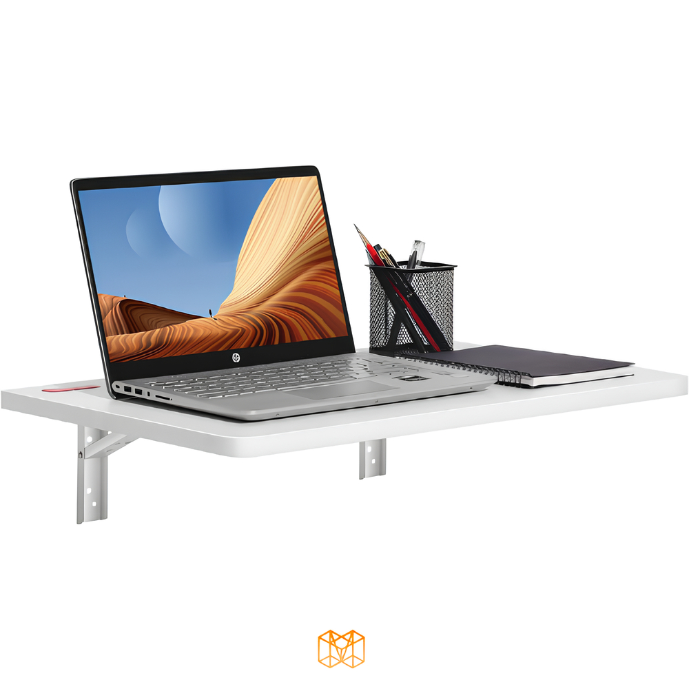 Mesa Retratil De Parede Com Trava 50x40 para Tomar Café Arredondada MM