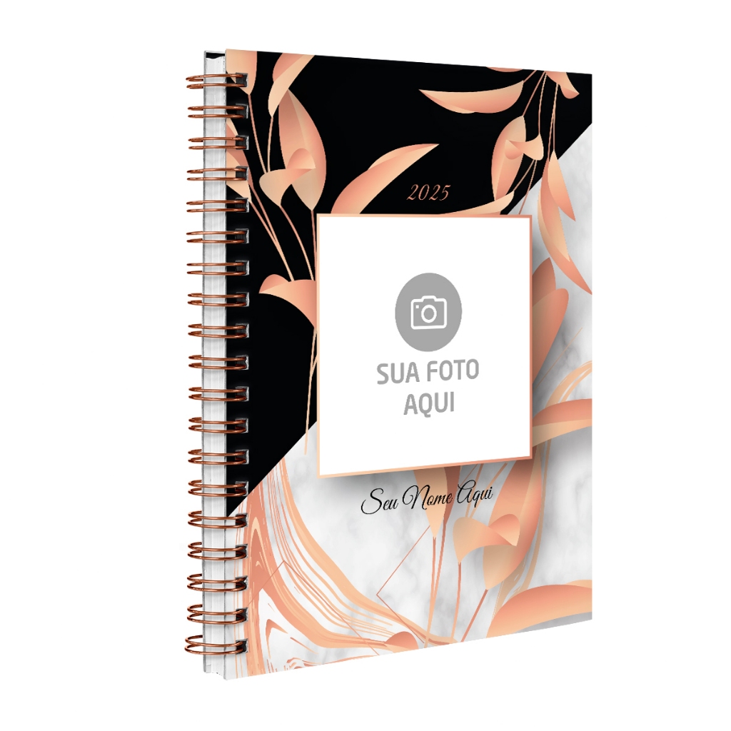 Agenda Planner Semanal 2025 Personalizada Com Foto Folhas | Shopee Brasil