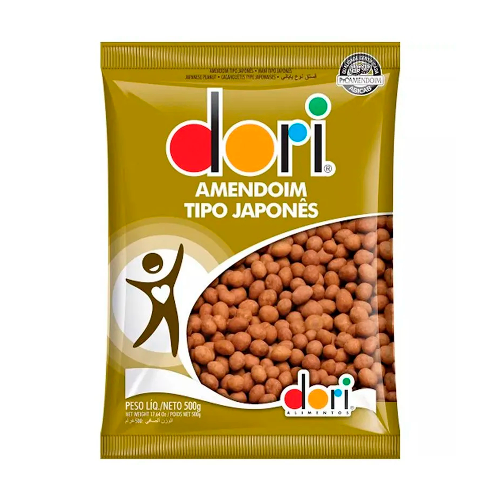 Amendoim Japonês Salgado Dori 500g Pacote Crocante Tradicional | Shopee ...