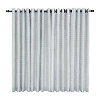 Cortina Blackout pvc 2,80m x 1,60m C/ Tecido Voil Xadrez Janela