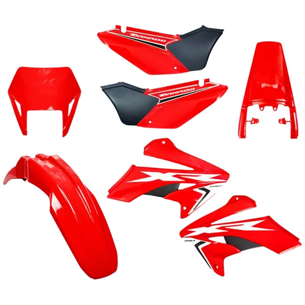 Kit Plástico Tornado Xr 250 Amx Completo Brinde Adesivo