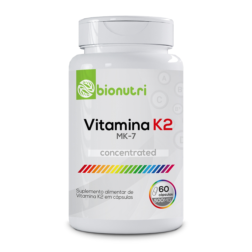 Vitamina K2 500mg 60 Capsulas - Bionutri