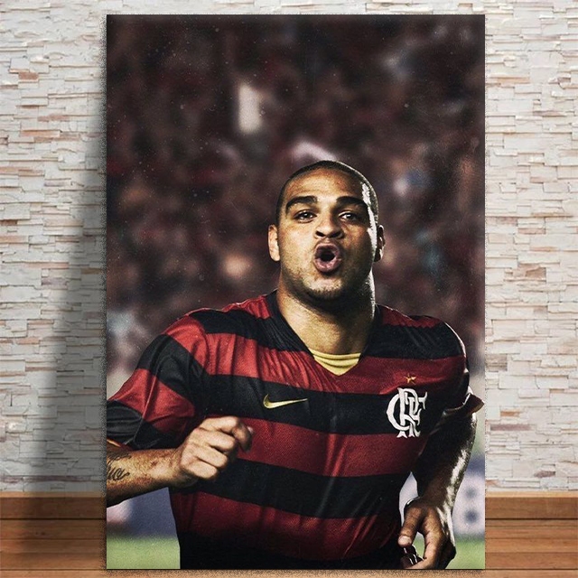 Quadro Decorativo Adriano Imperador Flamengo Futebol MDF 20x30 60x40