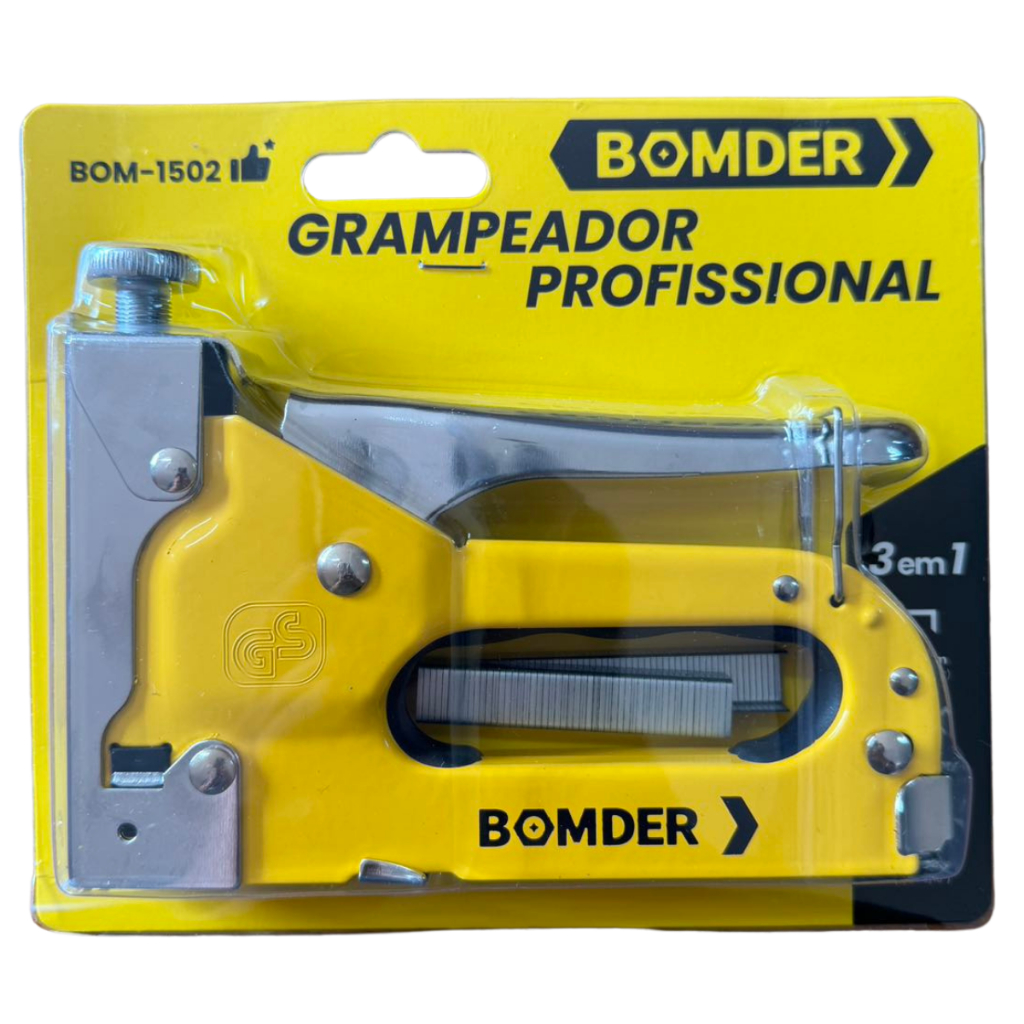 Grampeador De Tapeceiro Pinador 4-14mm Alta Pressão 3 Em 1 Durável Resistente Profissional
