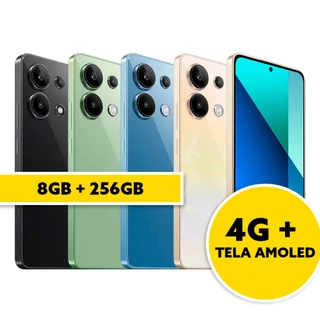 Celular Xiaomi Redmi Note 13 4G 8gb e 6gb De Ram 256gb e 128gb Memoria Versão Global com Nota Fiscal