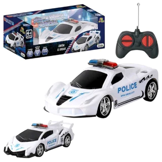 Carrinho de Controle Remoto Brinquedo Super Carro de Policia Carrinho 7 Funções Força Tática brinquedo menino