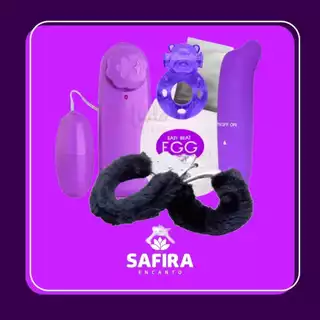 Kit SexShop Vibrador Ponto G Golfinho + Bullet+ Algema de Pelúcia Metal + Anel Peniano + Egg mastu