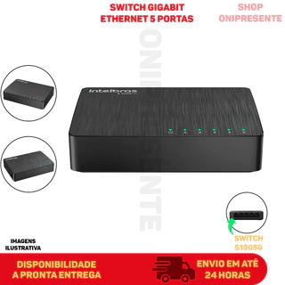Switch de Internet / Ethernet Gigabit 5 Portas Plug and Play Intelbras