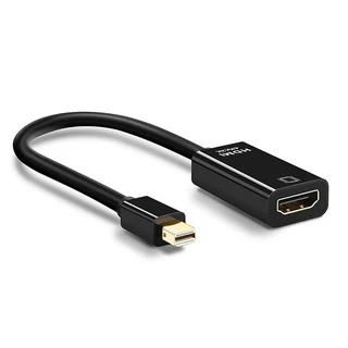 Adaptador Mini Displayport Macho Para Hdmi Femea 4K Preto Para Macbook