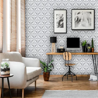 Papel de Parede 3D 5 METROS x 45CM Adesivo Autocolante para Sala, Quarto