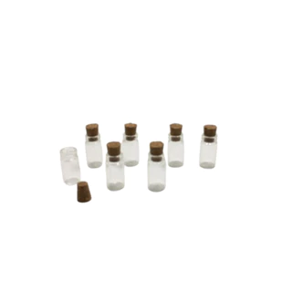 Kit 50 Unidades Vidros Penicilina Com Rolha De Cortiça 1Ml