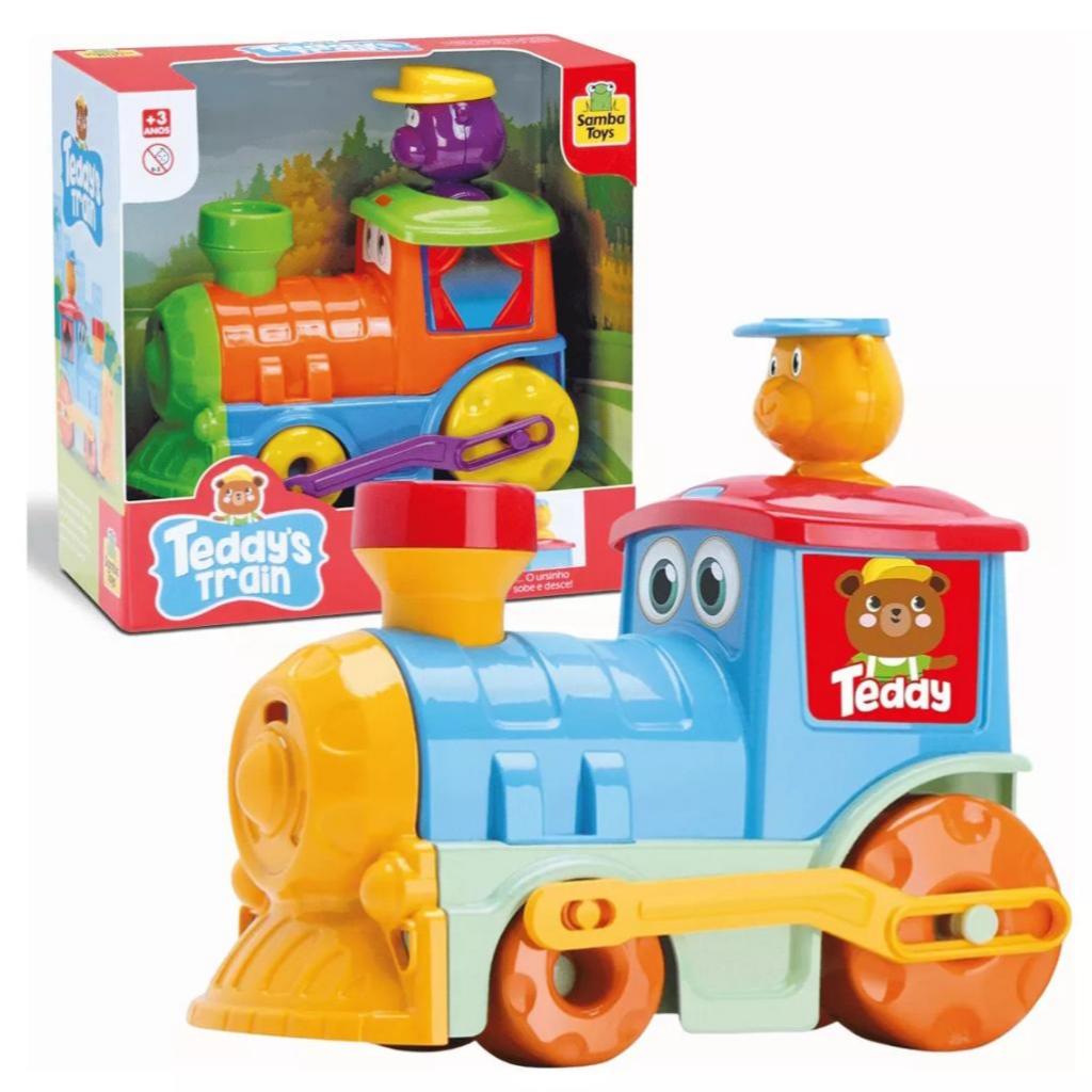 Brinquedo Infantil Trenzinho Do Teddy's Train Didático - Samba Toys -