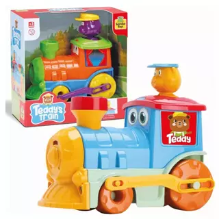 Brinquedo Infantil Trenzinho Do Teddy's Train Didático - Samba Toys -