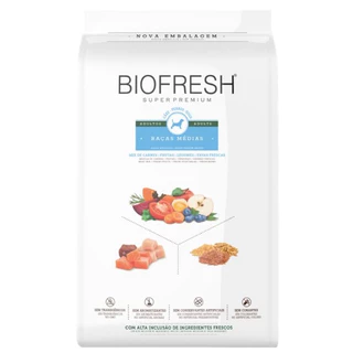 Ração Biofresh Cão Adulto Média Sabor Mix de Carnes 15KG