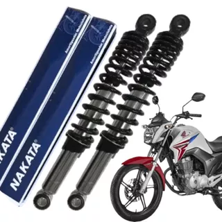 Par Amortecedor Traseiro Honda Cg Titan Fan 150 160 2004 2005 2006 2007 2008 2009 2010 2011 2012 2013 2014 2015 2016 2017 2018 2019 2020 2021 2022 2023 2024 Original Nakata