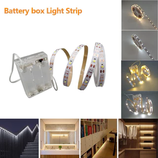 Fita De Led 2,4m De Pilha 72 leds Para Decoração Festa Iluminação Casa Quarto