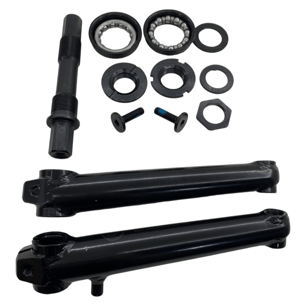 Pedivela bmx 3 peças caixa 50mm braços com eixo fresstyle cross tsw bike com central