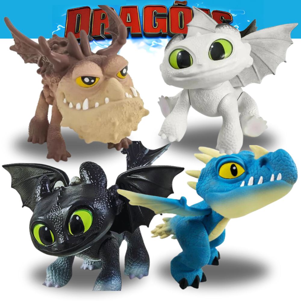 Boneco Como Treinar o Seu Dragão Brinquedo Baby Banguela Filhotes ...