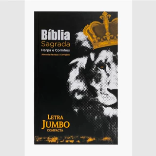 Bíblia Sagrada | Letra Jumbo | ARC | Capa Dura | Harpa Avivada e Corinhos | Leão Rei