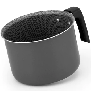 Fervedor - Canecão - Leiteira - Antiaderente - 16 cm - 2,2 litros - Cinza