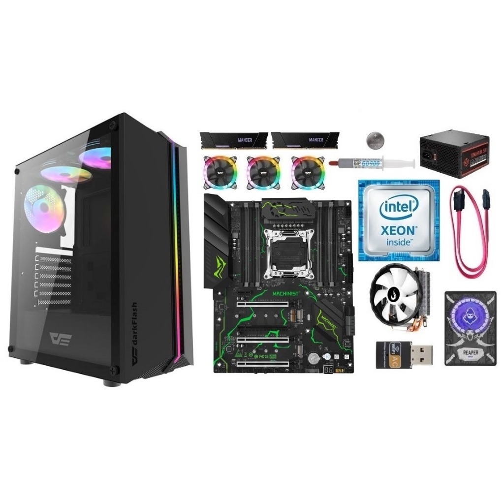 Kit Gamer X99 Xeon E5 2650v4/ 8GB-16GB-32GB DDR4/ Gabinete + Fonte 500w ...