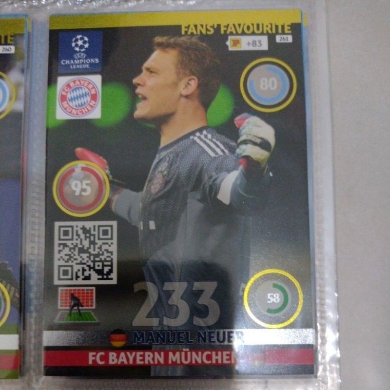 Card Fans' Favourite 261 - MANUEL NEUER, Panini Adrenalyn XL da