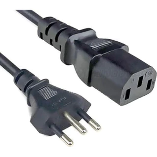 Cabo Forca Tripolar P/ Fonte Monitor Pc 1,5 M Padrão Inmetro