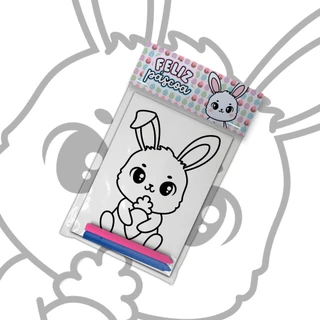 Kit Colorir Com Giz 10 Unidades Lembrancinhas Tema Pascoa Ou Outros Personalizado em Oferta na Shopee