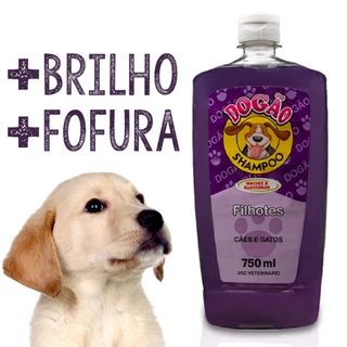 Shampoo Para Pet Dogão Filhote Pra Cachorro E Gato Xampu Condicionador Pet Shop Cães Gatos Filhotes De 750 Ml