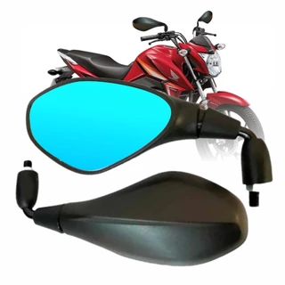 Retrovisor Bmw F800 Rebaixado 90° Honda Lente Convexo Azul em Oferta na Shopee