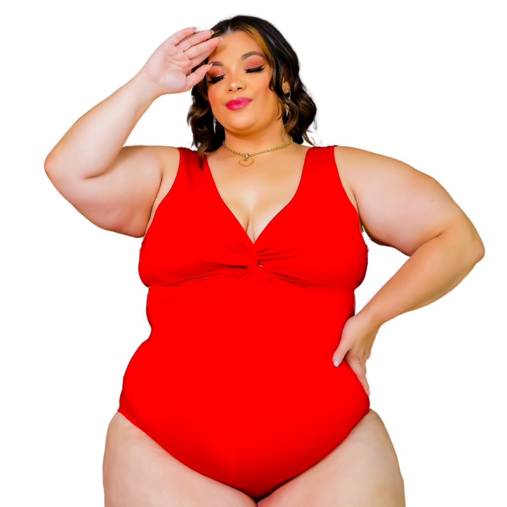 Biquíni Maio Plus Size Body Nozinho Curve Sem Transparência