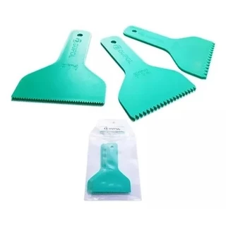 Kit Espátulas Porcelanato Liquido - Epóxi - Mesas Resinadas - Espátulas 10cm PT1, PT2 E PT3