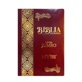 Bíblia Sagrada | NVI | Letra Jumbo | Capa Luxo Coverbook | Bordô