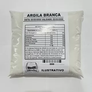 Argila Branca 1kg Á granel