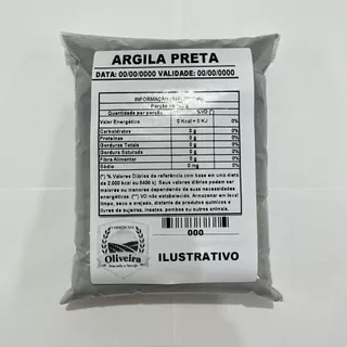 ARGILA PRETA A GRANEL 1KG