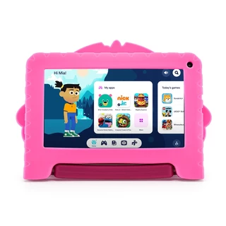 Tablet Multi Patrulha Canina Skye com Controle Parental 7 pol 4GB RAM 64GB Android 13 Quad Core + Case + Wi-fi - NB422 em Oferta na Shopee