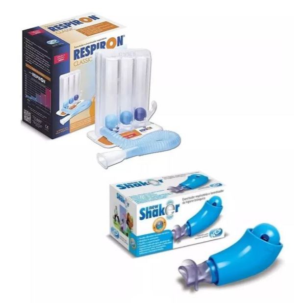 Kit Respiron Classic + New Shaker Fisioterapia Pulmonar Ncs | Shopee Brasil