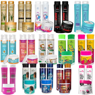 Kit Capilar Shampoo 12 Produtos Belkit Babaloo mahair