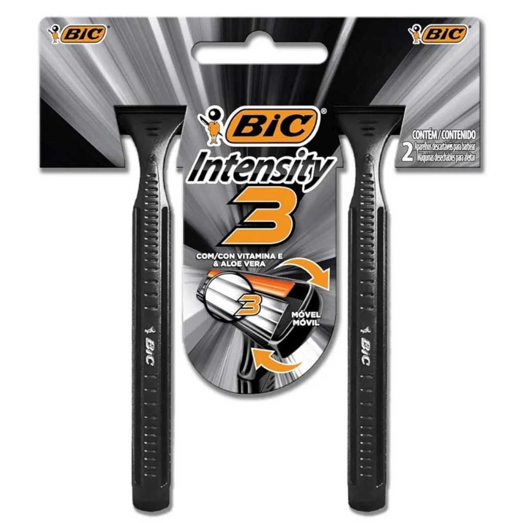 Aparelho Bic Intensity 3 Preto C/2 Unidades | Shopee Brasil