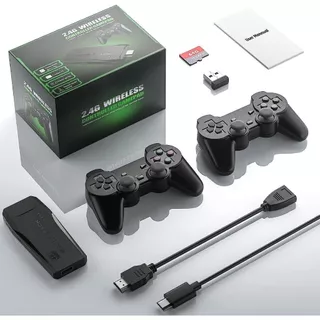 Video game Stick 4K Com 20000 Jogos 64gb 2 Controles Sem Fio Console Portatil Jogos Retro Video Game
