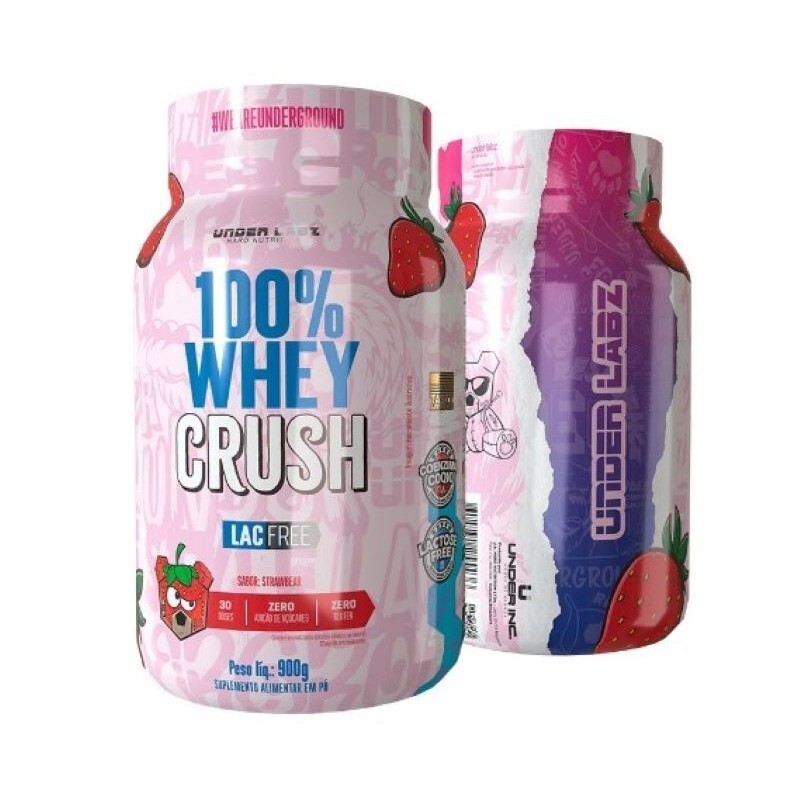 Whey Protein Zero Lactose Whey Crush G Under Labz Original Varios Sabores Shopee