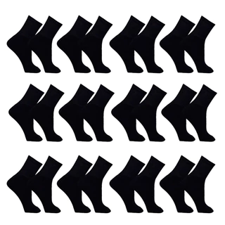 Meia Masculina Kit 12 Pares Cano Alto Longo Sport Preta Confortável Macia