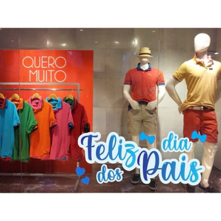 Adesivo de Vitrine Dia Dos Pais 70x30cm