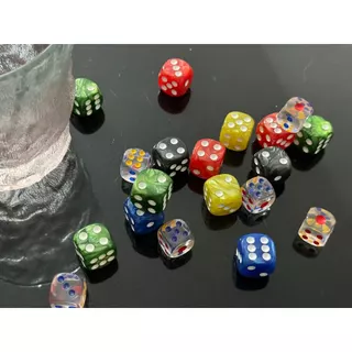 Dados padrões e kits de dados D&D completos RPG Cores variadas alta qualidade e modelo mármore
