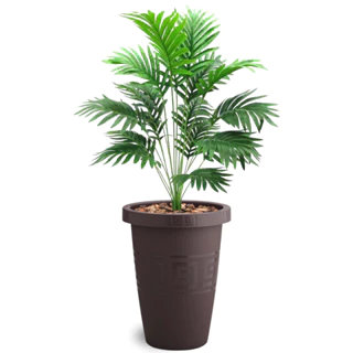 Planta Palmeira Artificial Com Vaso De Planta Decorativo Enfeite Sala