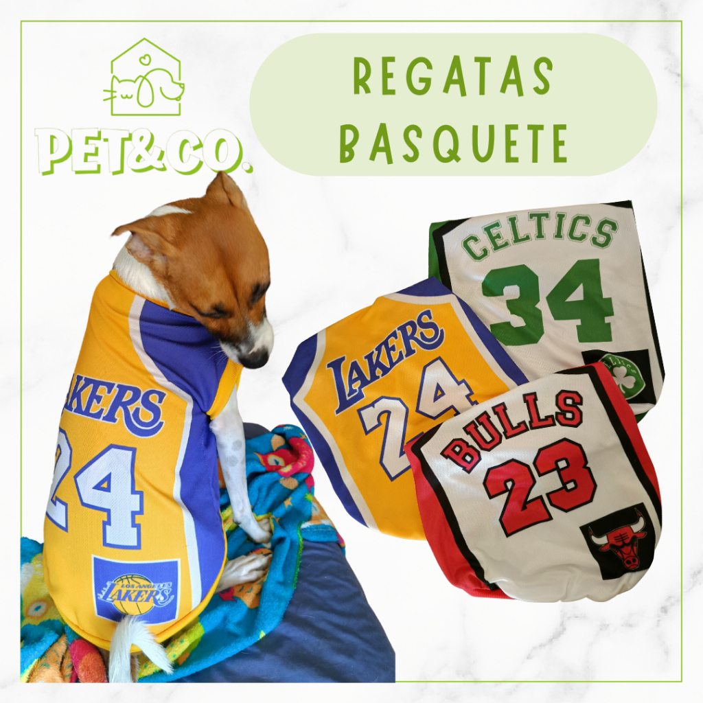Roupa para Cachorro Basquete Roupinha Pet Estilosa Regata Calor Tamanhos P e M