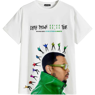 Camiseta Camisa Chris Brown Tour 11:11 novo album