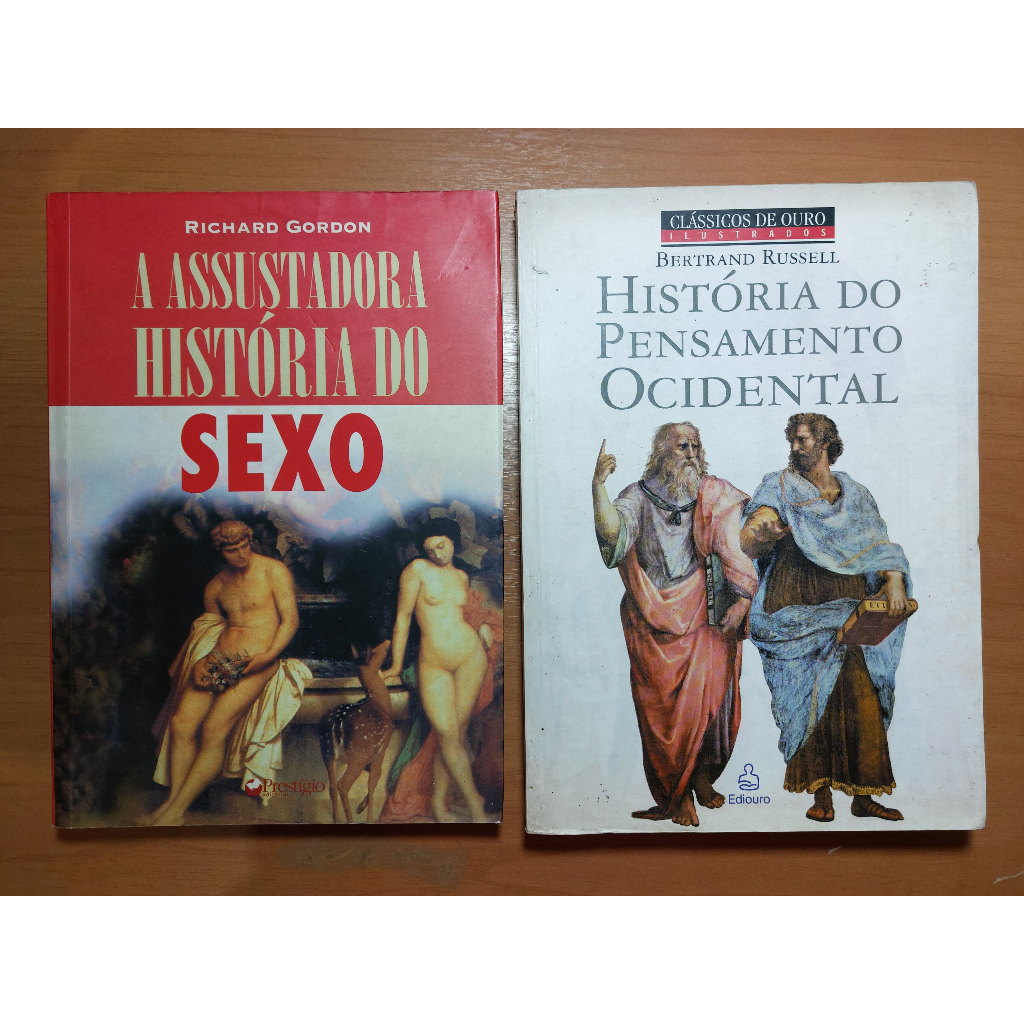 Livros A Assustadora Historia do Sexo e Historia do Pensamento Ocidental |  Shopee Brasil