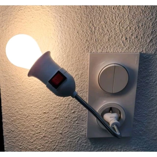 Extensor de Lâmpada Bocal Luminária Soquete Multifuncional Prático