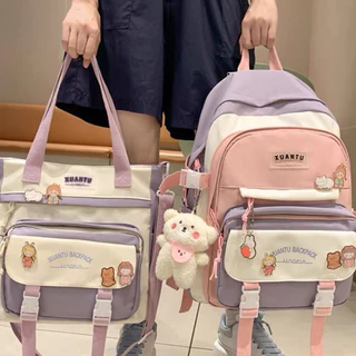 Kit 2 Mochila Bolsa Feminina Masculina Para Escolar Viajar Estilo Multineos Comercio em Oferta na Shopee